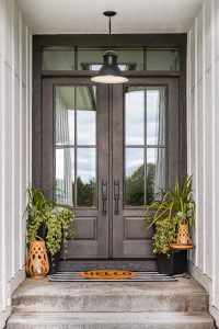 Entry way door from outside of home