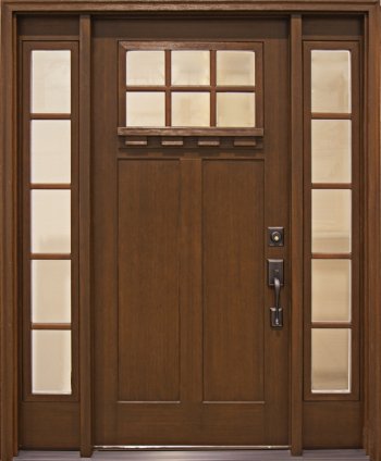 Fiberglass Entry Doors Craftsman Collection in Wyckoff