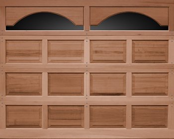 Raised Panel Wood Garage Doors model 44 in Wyckoff