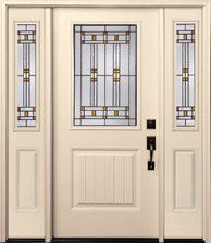 Smooth Fiber Glass Entry Door Collection in Wyckoff